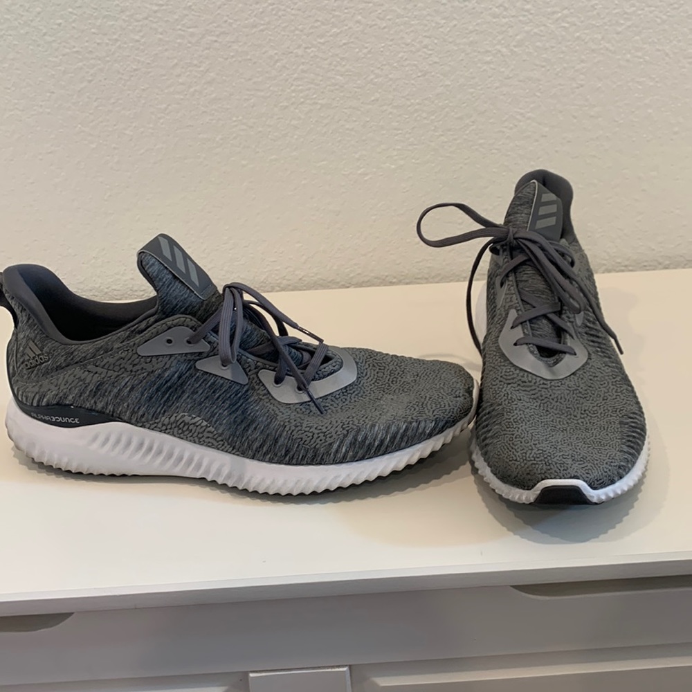 Gray adidas alpha 3 ounce size 14